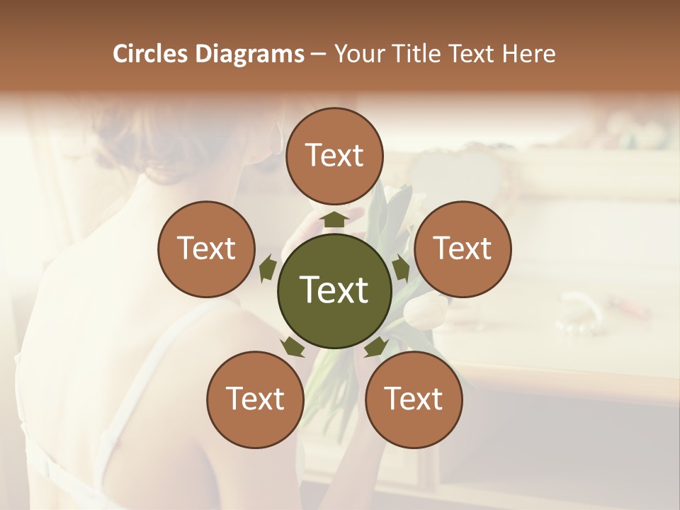 Person Stylish Bride PowerPoint Template