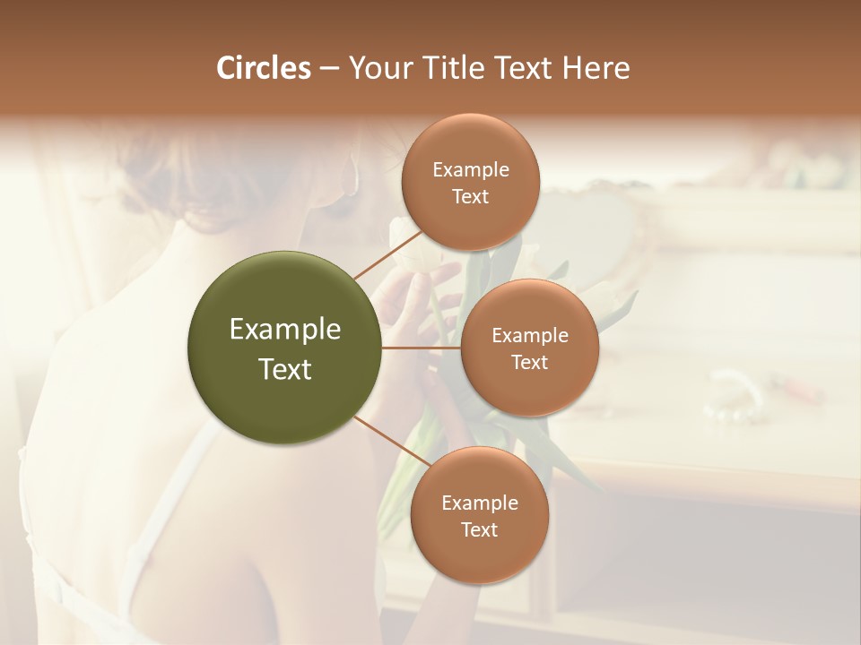 Person Stylish Bride PowerPoint Template