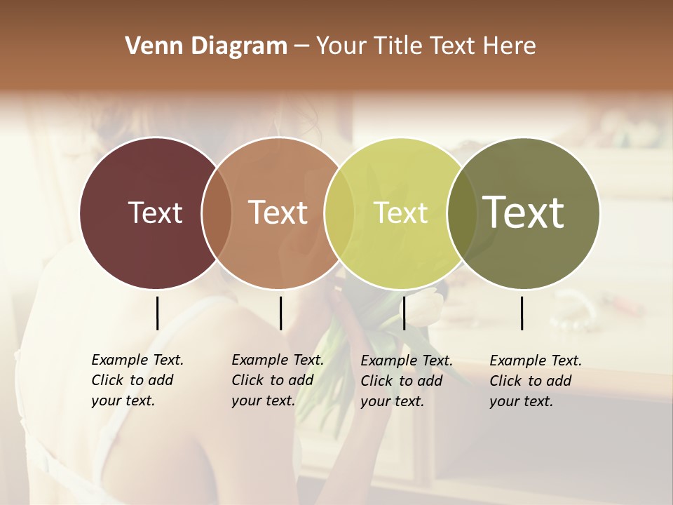 Person Stylish Bride PowerPoint Template