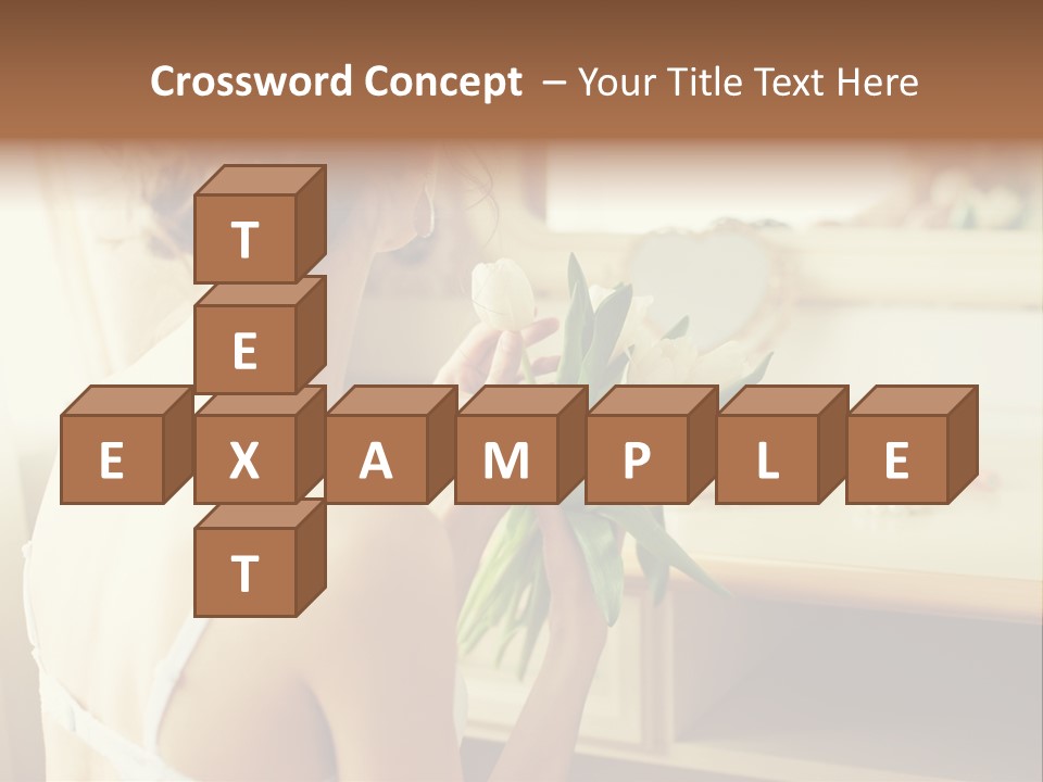 Person Stylish Bride PowerPoint Template