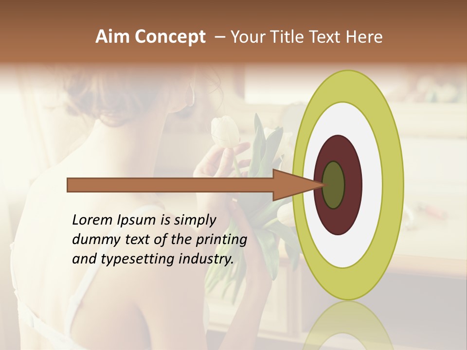 Person Stylish Bride PowerPoint Template