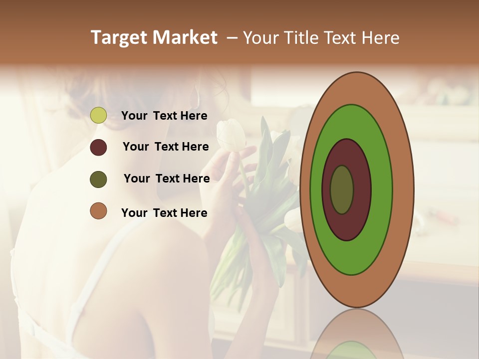 Person Stylish Bride PowerPoint Template