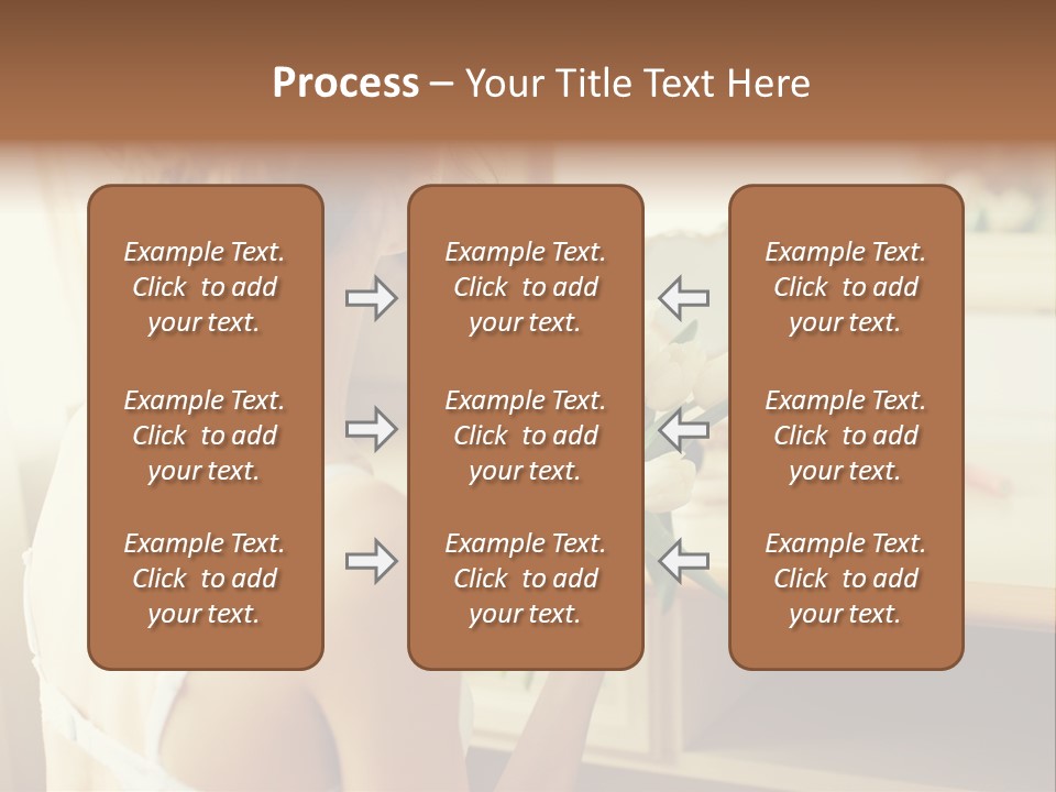 Person Stylish Bride PowerPoint Template