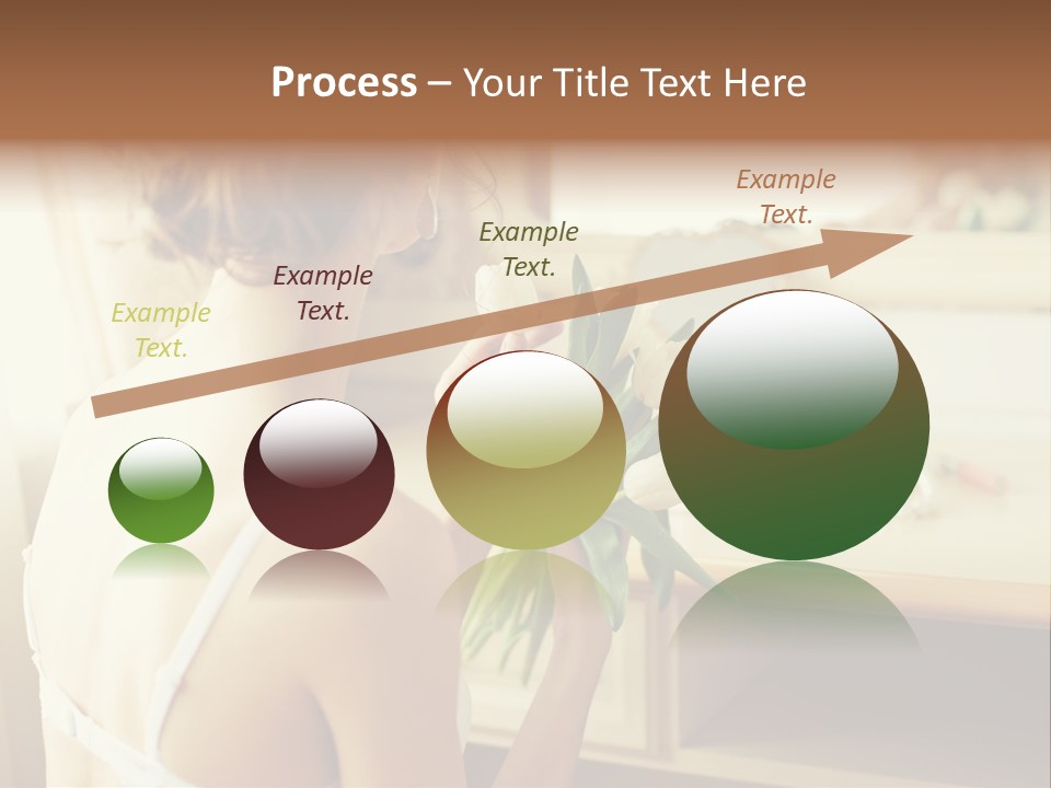 Person Stylish Bride PowerPoint Template