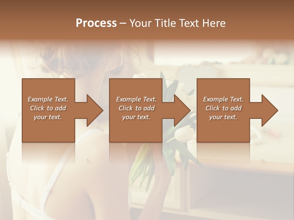 Person Stylish Bride PowerPoint Template