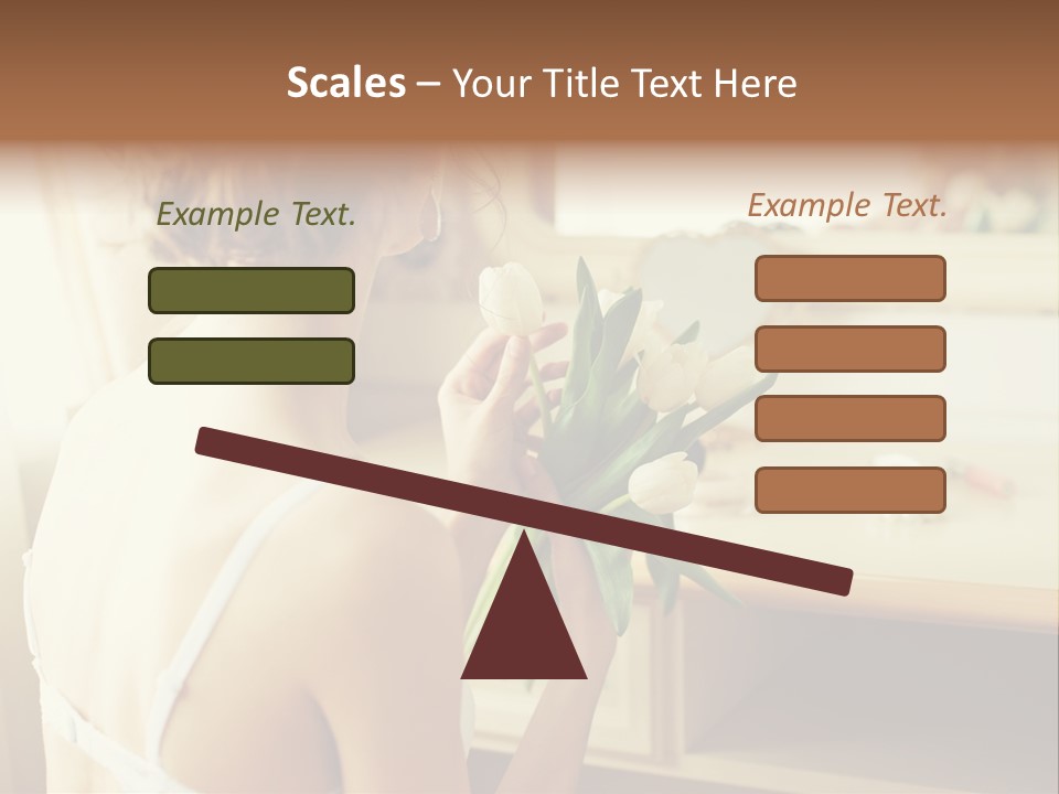 Person Stylish Bride PowerPoint Template