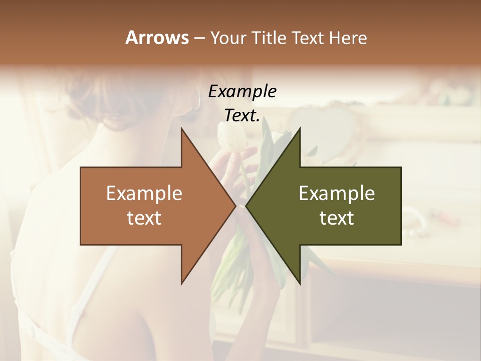 Person Stylish Bride PowerPoint Template