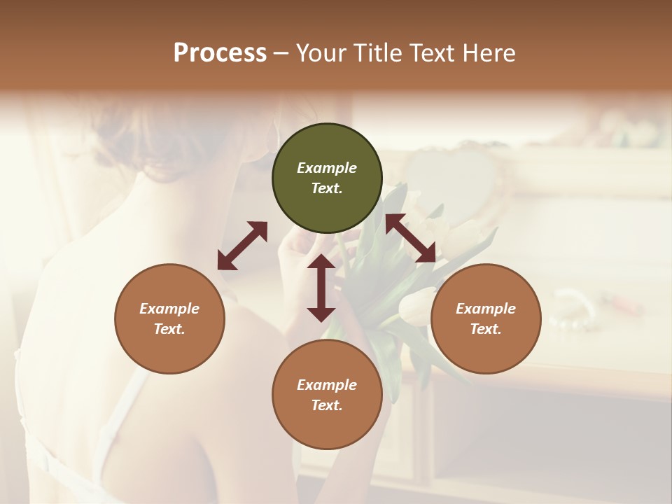 Person Stylish Bride PowerPoint Template