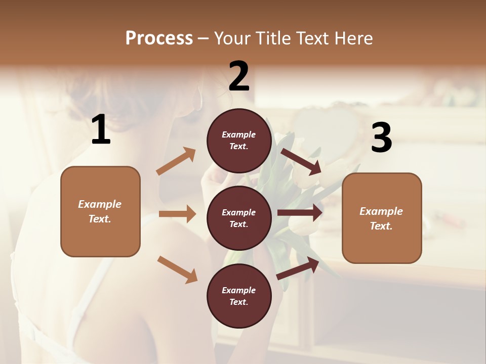 Person Stylish Bride PowerPoint Template