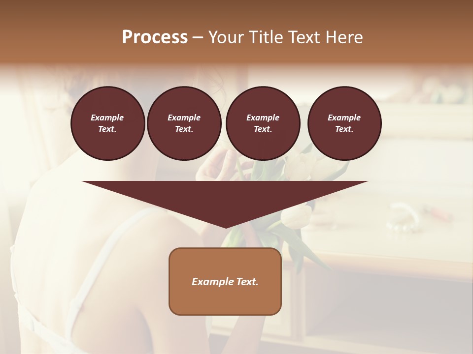 Person Stylish Bride PowerPoint Template