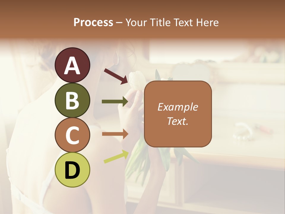 Person Stylish Bride PowerPoint Template