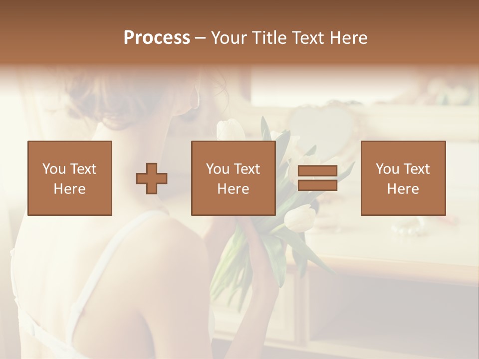 Person Stylish Bride PowerPoint Template
