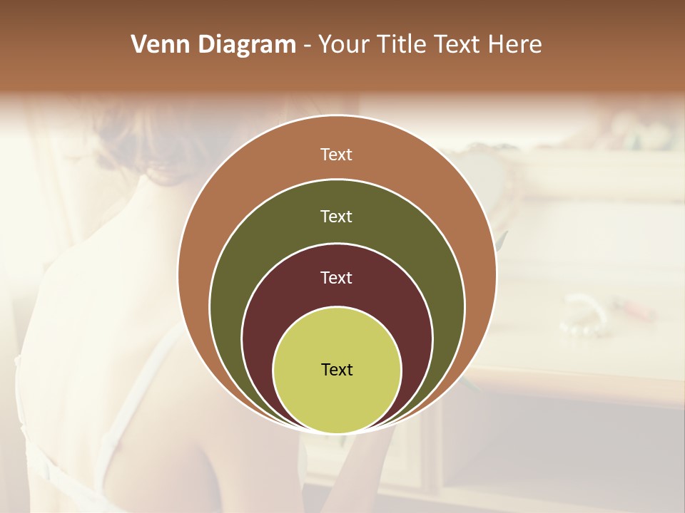 Person Stylish Bride PowerPoint Template