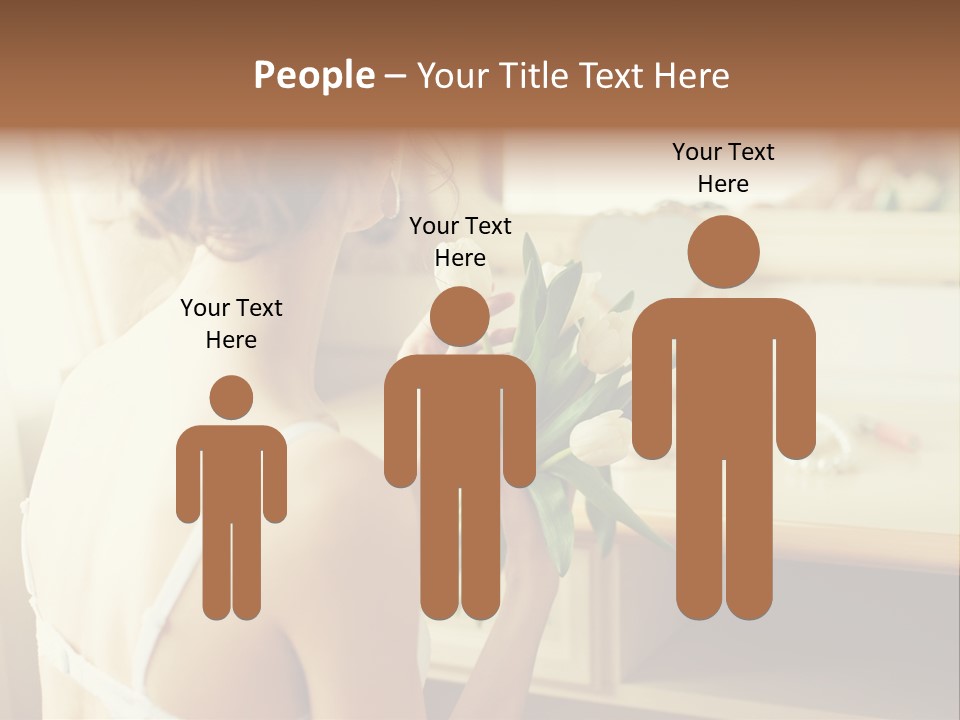 Person Stylish Bride PowerPoint Template