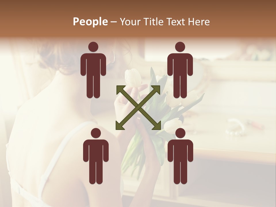 Person Stylish Bride PowerPoint Template
