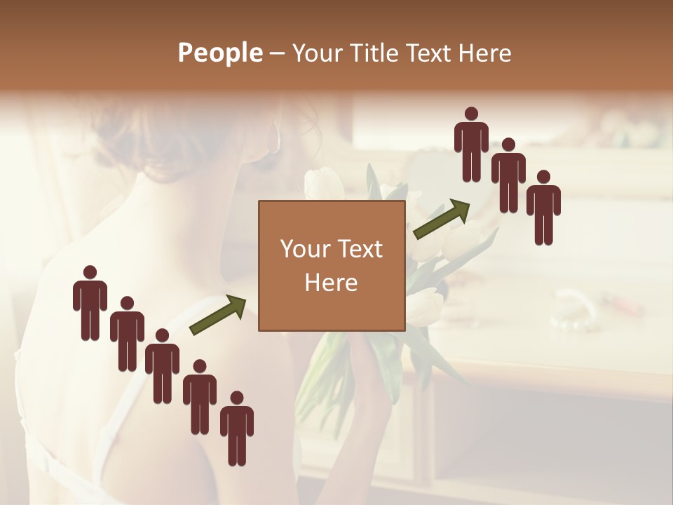 Person Stylish Bride PowerPoint Template