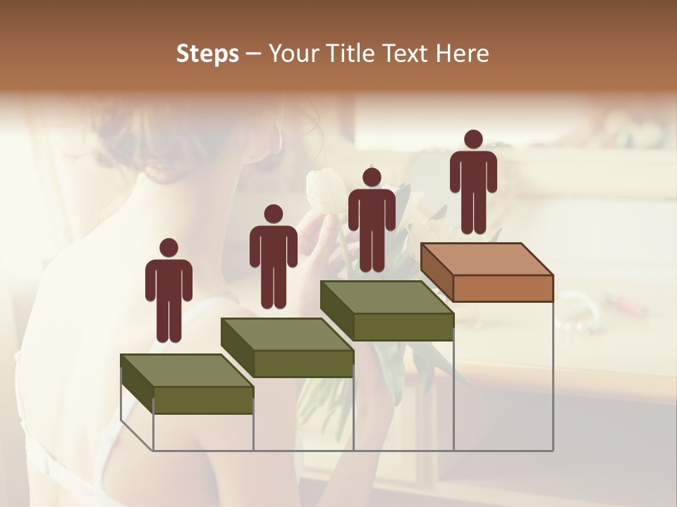 Person Stylish Bride PowerPoint Template