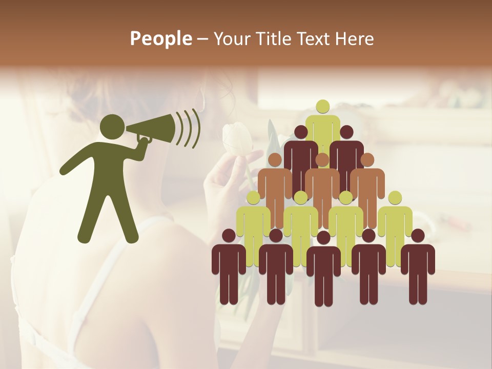 Person Stylish Bride PowerPoint Template