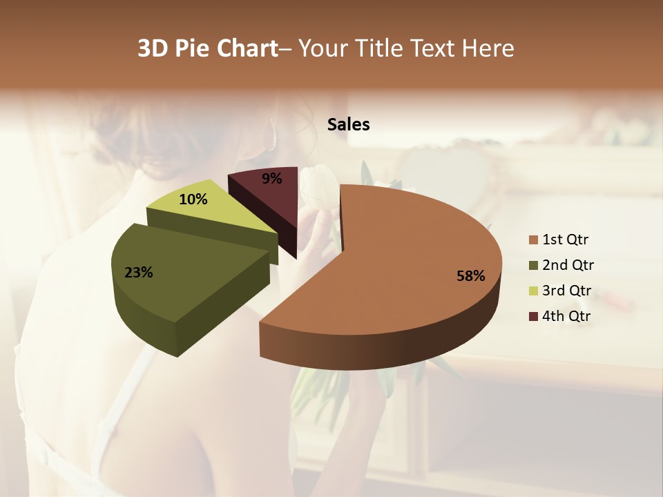 Person Stylish Bride PowerPoint Template