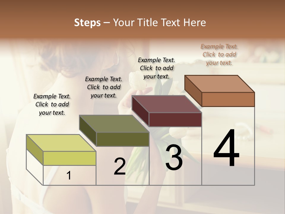 Person Stylish Bride PowerPoint Template