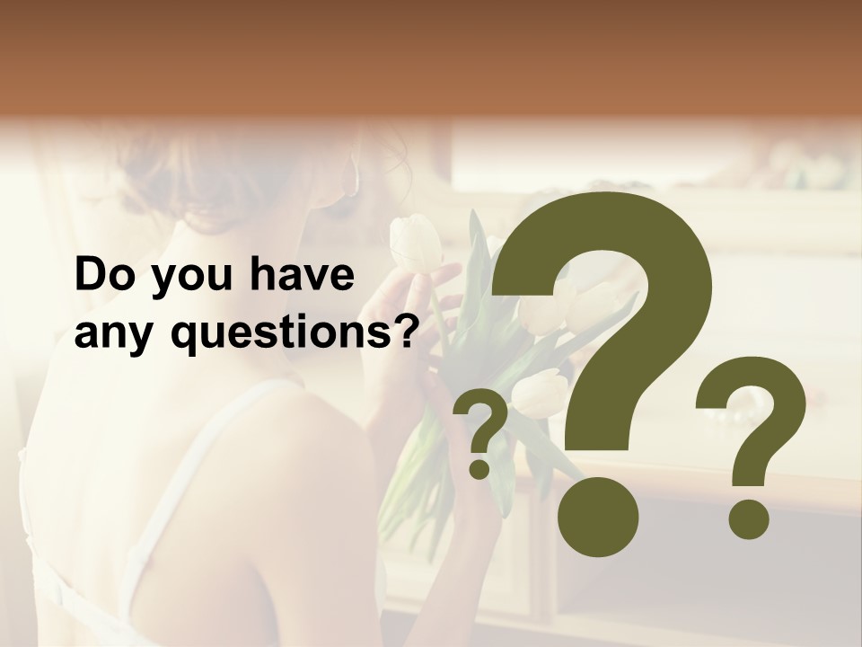 Person Stylish Bride PowerPoint Template