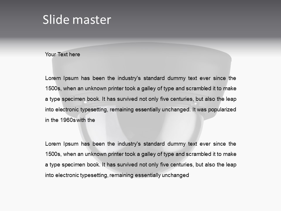 Electronic Camera Instrument PowerPoint Template