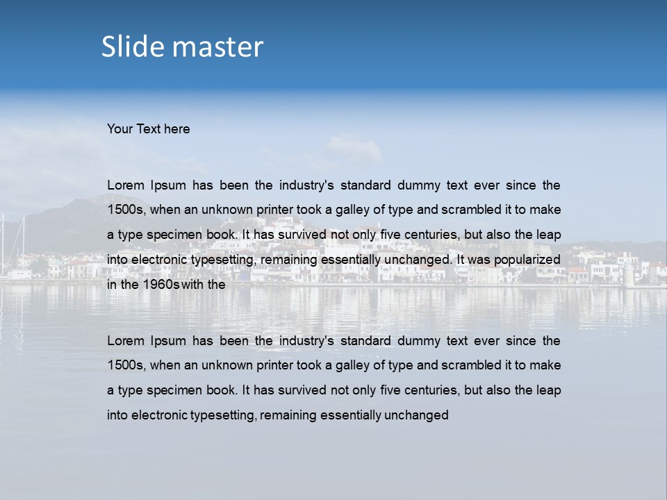 Aegean Sunlight Sun PowerPoint Template