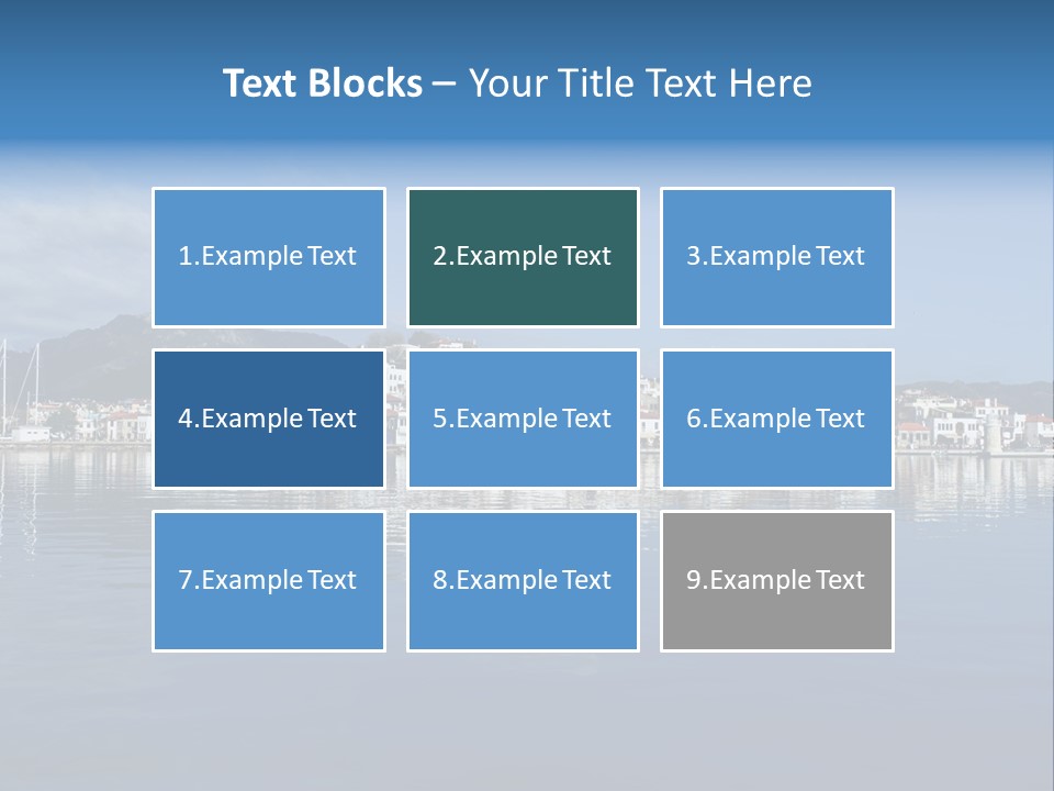 Aegean Sunlight Sun PowerPoint Template