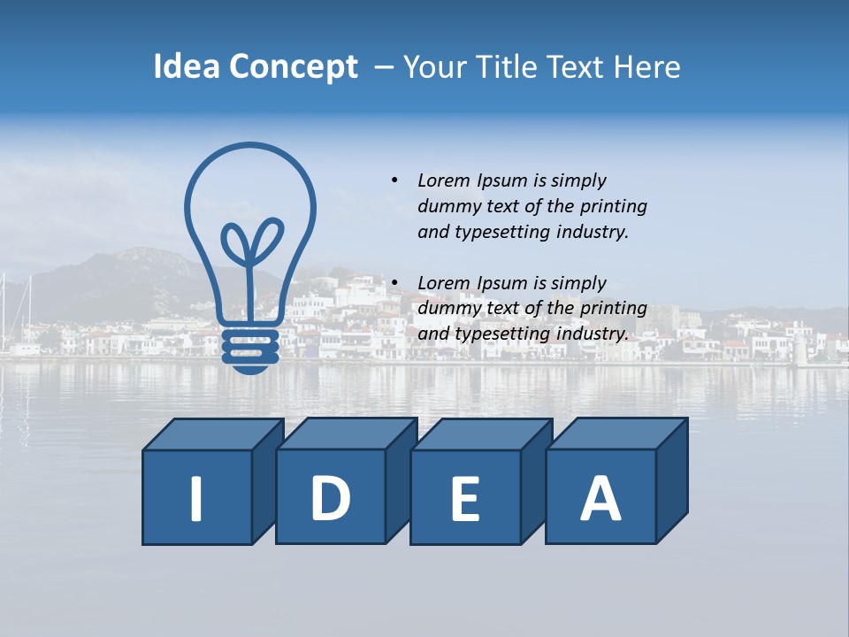 Aegean Sunlight Sun PowerPoint Template