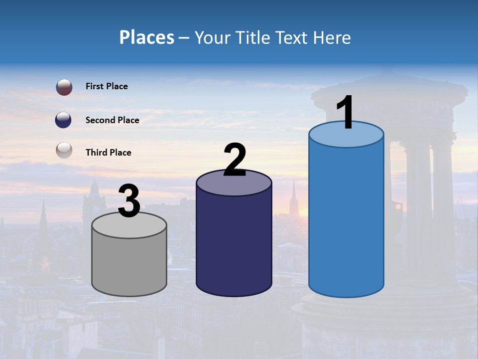 Dusk Sky Tower PowerPoint Template