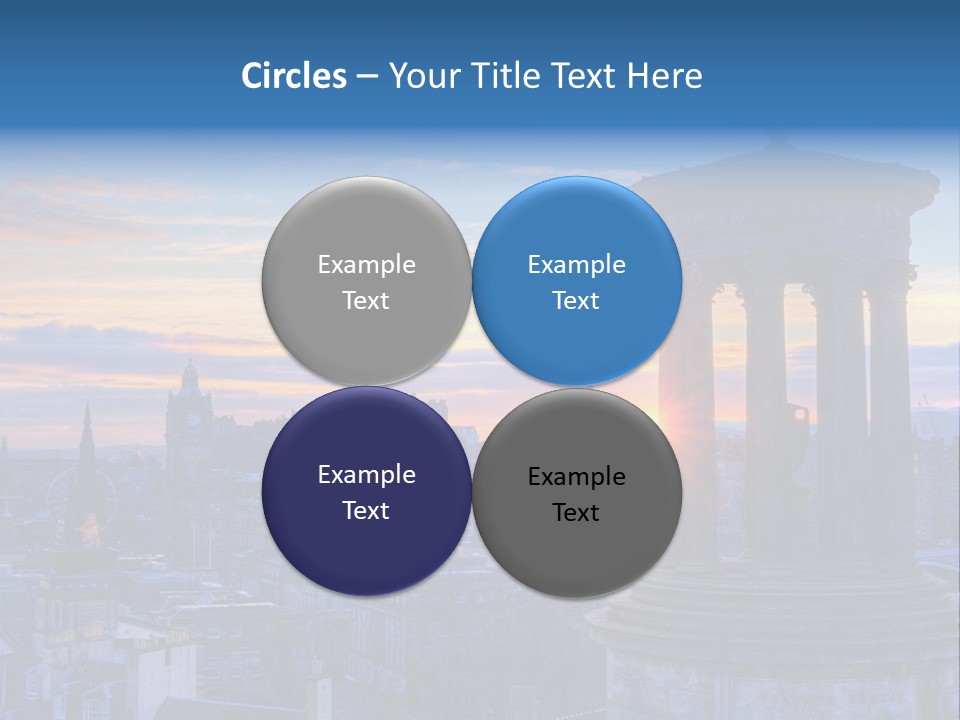 Dusk Sky Tower PowerPoint Template