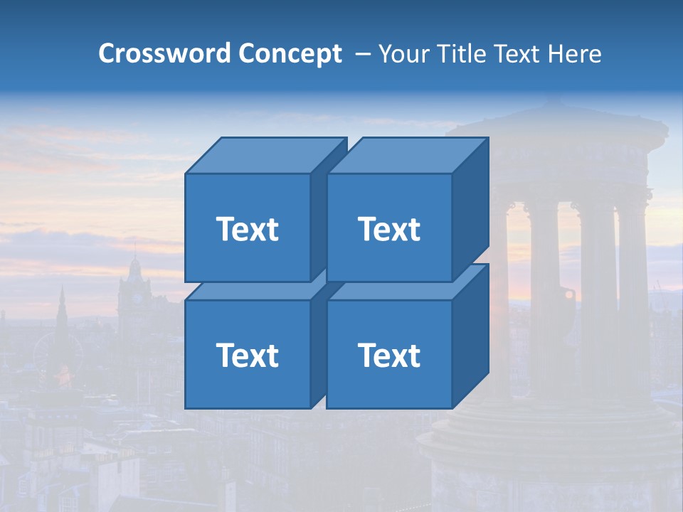 Dusk Sky Tower PowerPoint Template