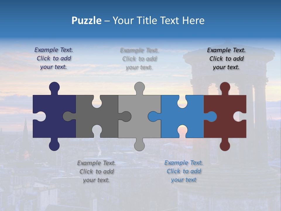 Dusk Sky Tower PowerPoint Template