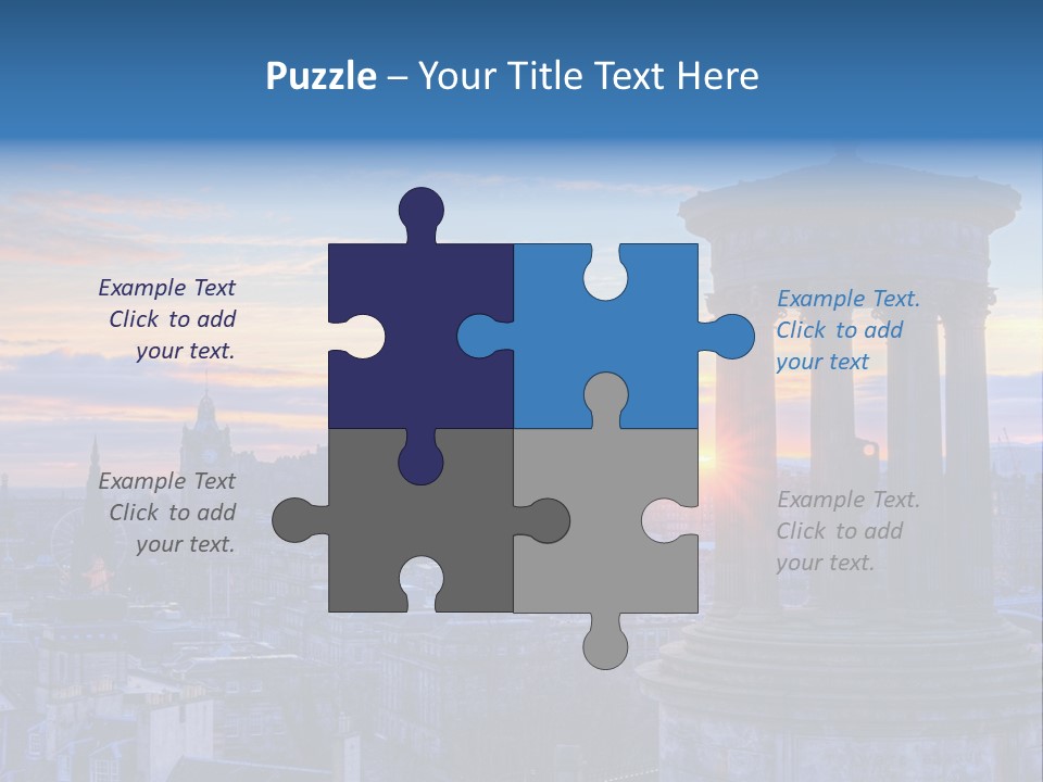Dusk Sky Tower PowerPoint Template