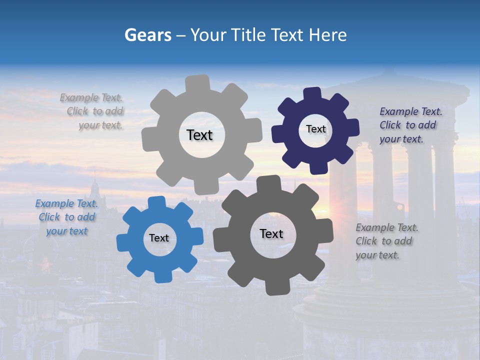 Dusk Sky Tower PowerPoint Template