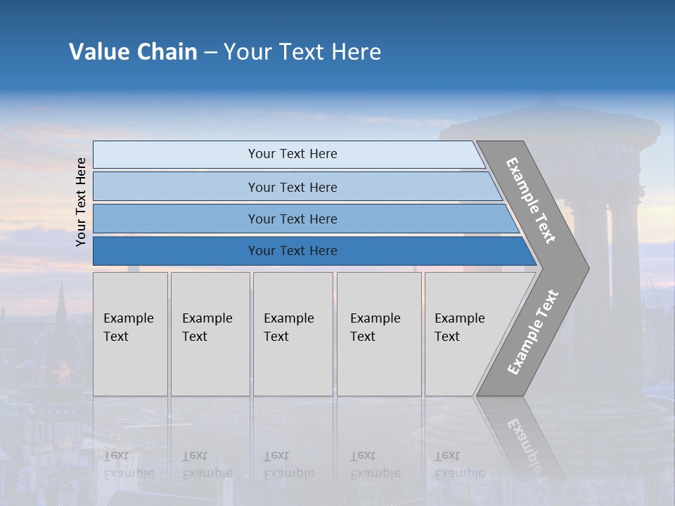 Dusk Sky Tower PowerPoint Template