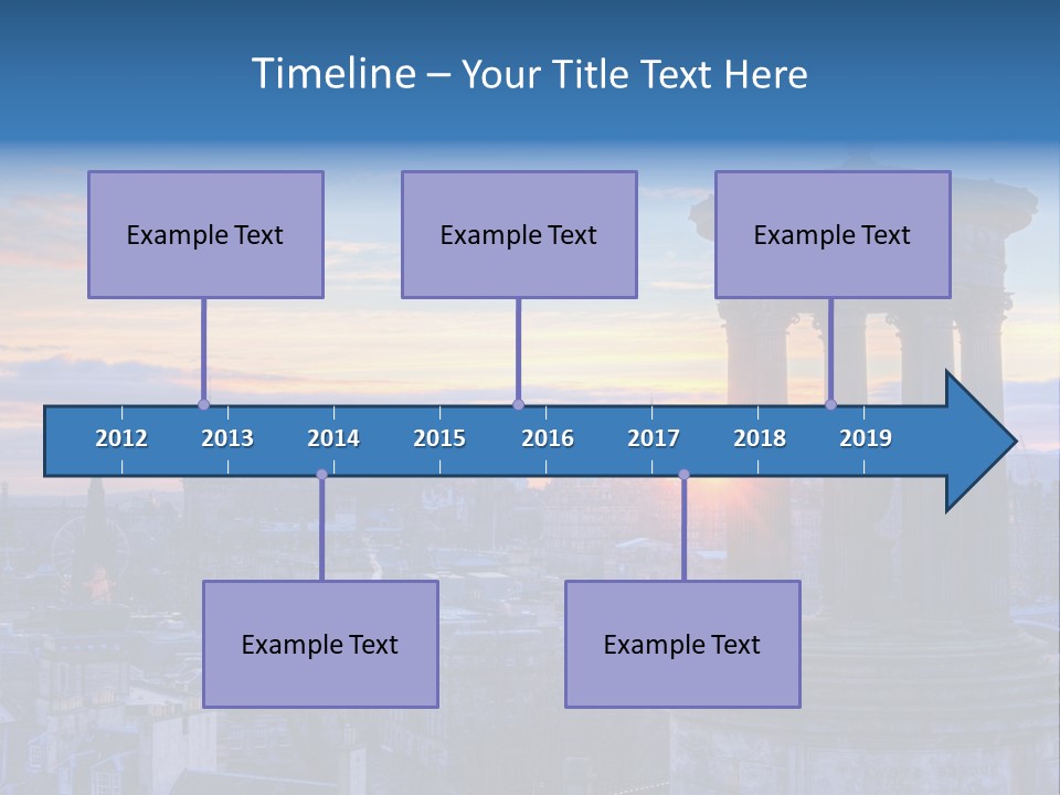 Dusk Sky Tower PowerPoint Template