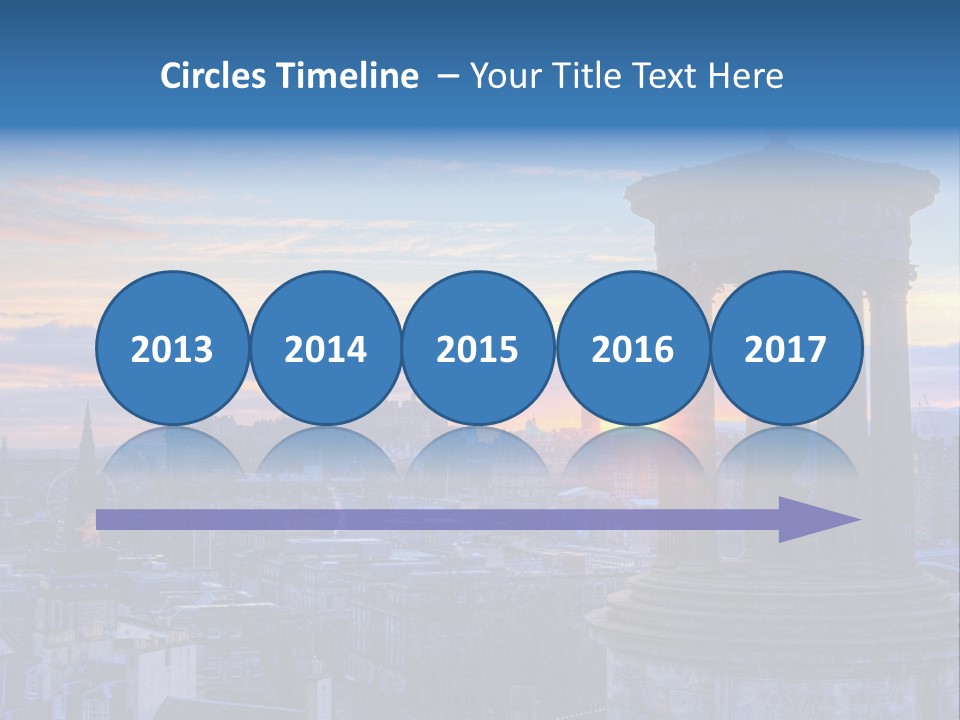 Dusk Sky Tower PowerPoint Template
