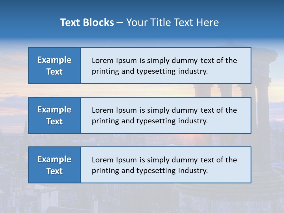 Dusk Sky Tower PowerPoint Template