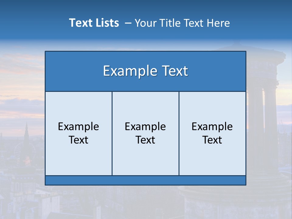 Dusk Sky Tower PowerPoint Template
