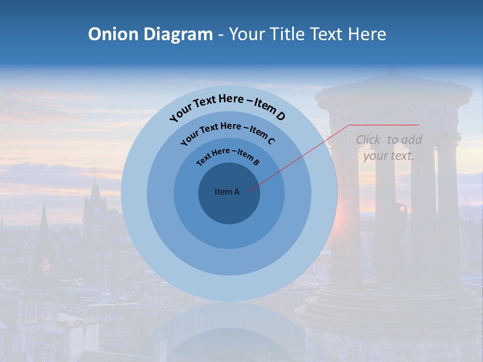 Dusk Sky Tower PowerPoint Template