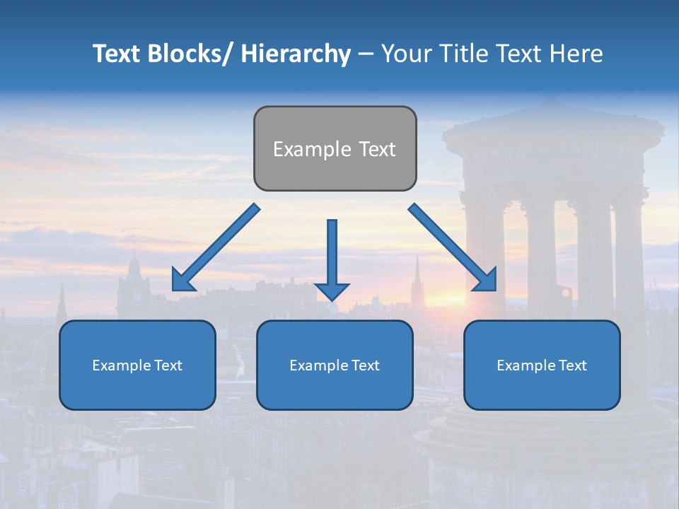 Dusk Sky Tower PowerPoint Template