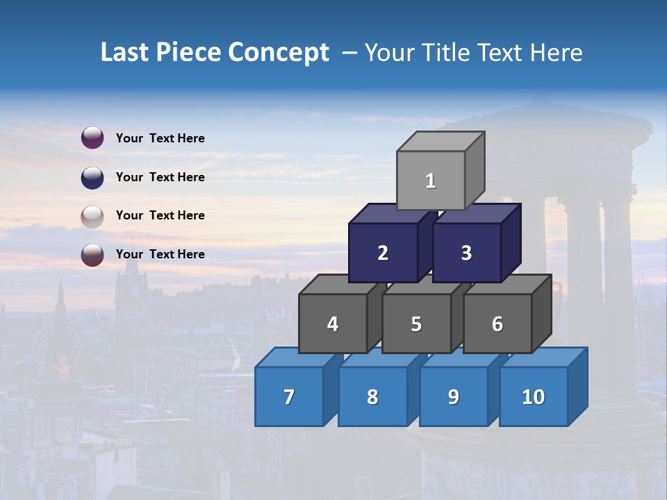 Dusk Sky Tower PowerPoint Template