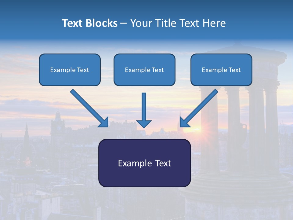 Dusk Sky Tower PowerPoint Template