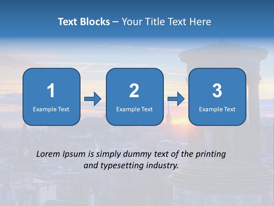 Dusk Sky Tower PowerPoint Template