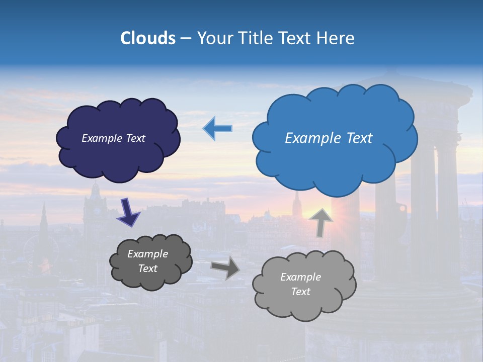 Dusk Sky Tower PowerPoint Template