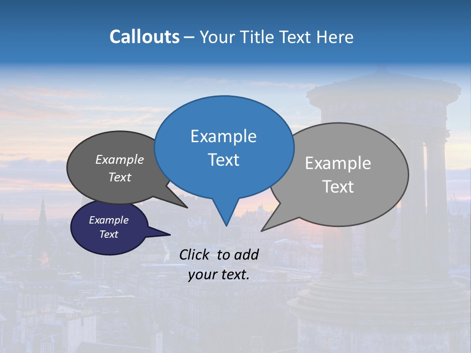 Dusk Sky Tower PowerPoint Template