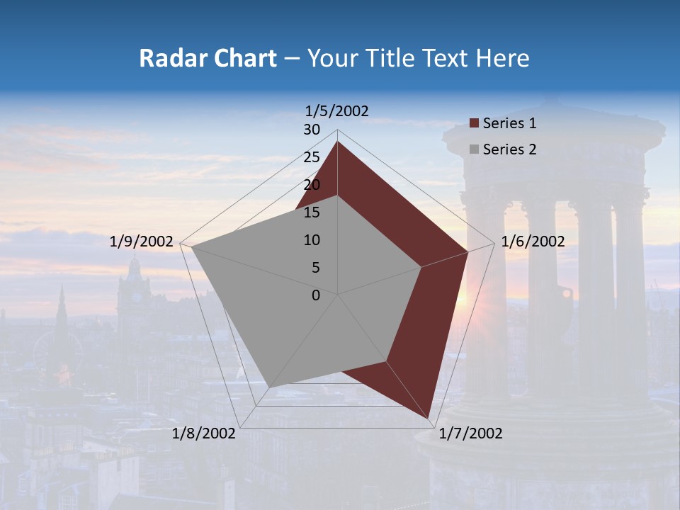 Dusk Sky Tower PowerPoint Template