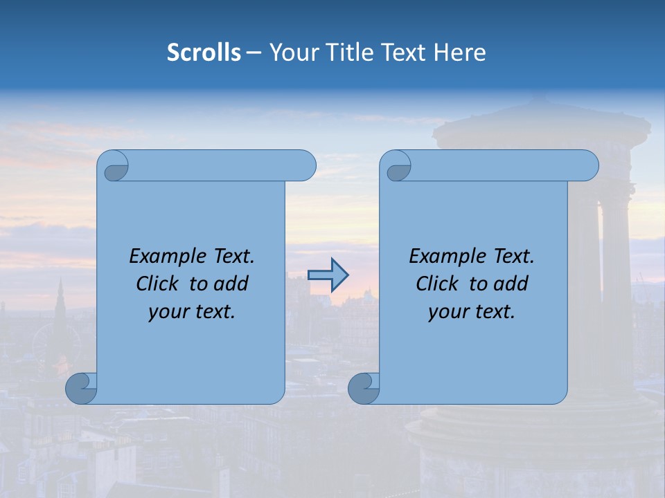 Dusk Sky Tower PowerPoint Template