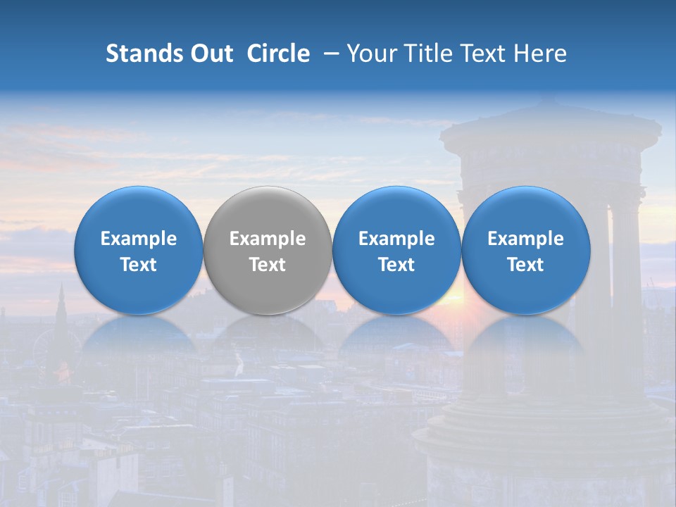 Dusk Sky Tower PowerPoint Template